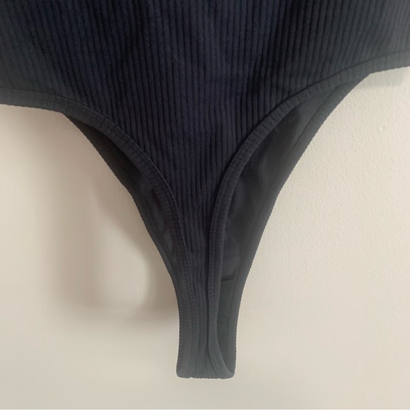 For Love & Lemons Clara Retro Ribbed Thong Bodysuit - Picture 4 of 13